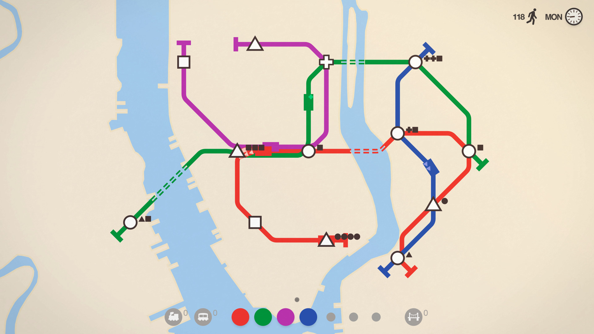 迷你地铁/迷你都市/模拟地铁/Mini Metro 第1张 迷你地铁/迷你都市/模拟地铁/Mini Metro 第1张