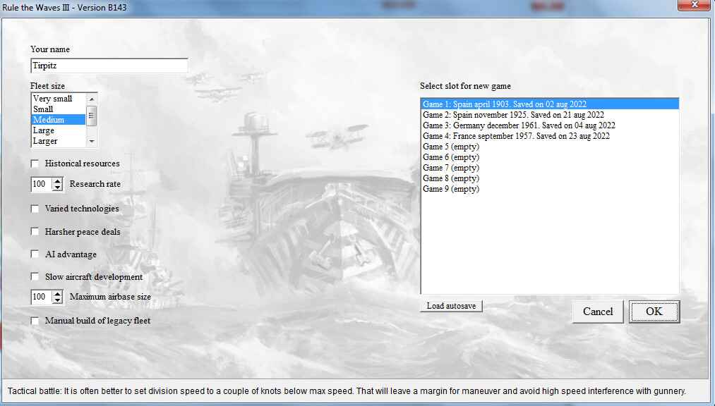 《制海权3/RULE THE WAVES 3》V1.00.46|官方英文|容量120MB附汉化补丁 第1张 《制海权3/RULE THE WAVES 3》V1.00.46|官方英文|容量120MB附汉化补丁 第1张