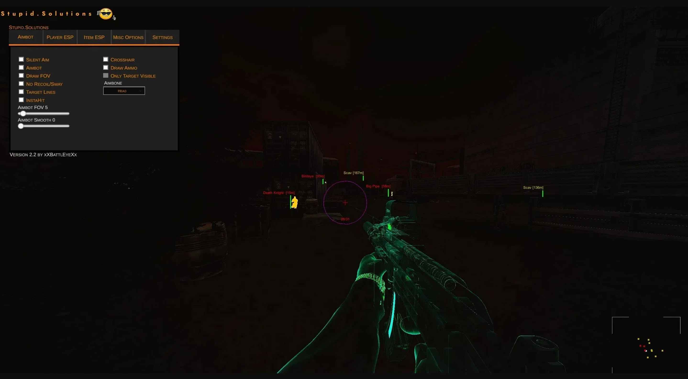 逃离塔科夫Stupid.Solutions PVE辅助 v3.3.1  第1张