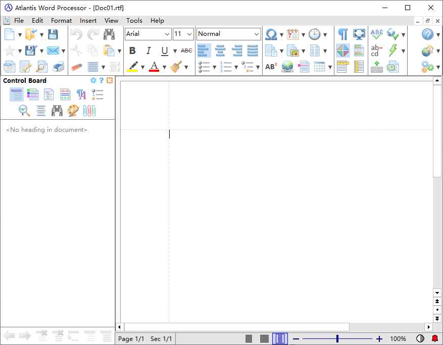Atlantis Word Processor(文字处理软件) v5.0.0.6 便携版  第1张 Atlantis Word Processor(文字处理软件) v5.0.0.6 便携版  第1张