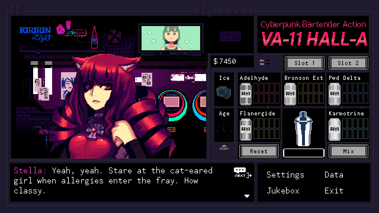 VA-11 HALL-A：赛博朋克酒保行动/VA-11 Hall-A: Cyberpunk Bartender Action  第1张