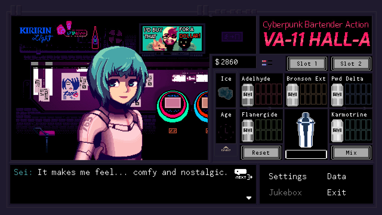VA-11 HALL-A：赛博朋克酒保行动/VA-11 Hall-A: Cyberpunk Bartender Action  第4张