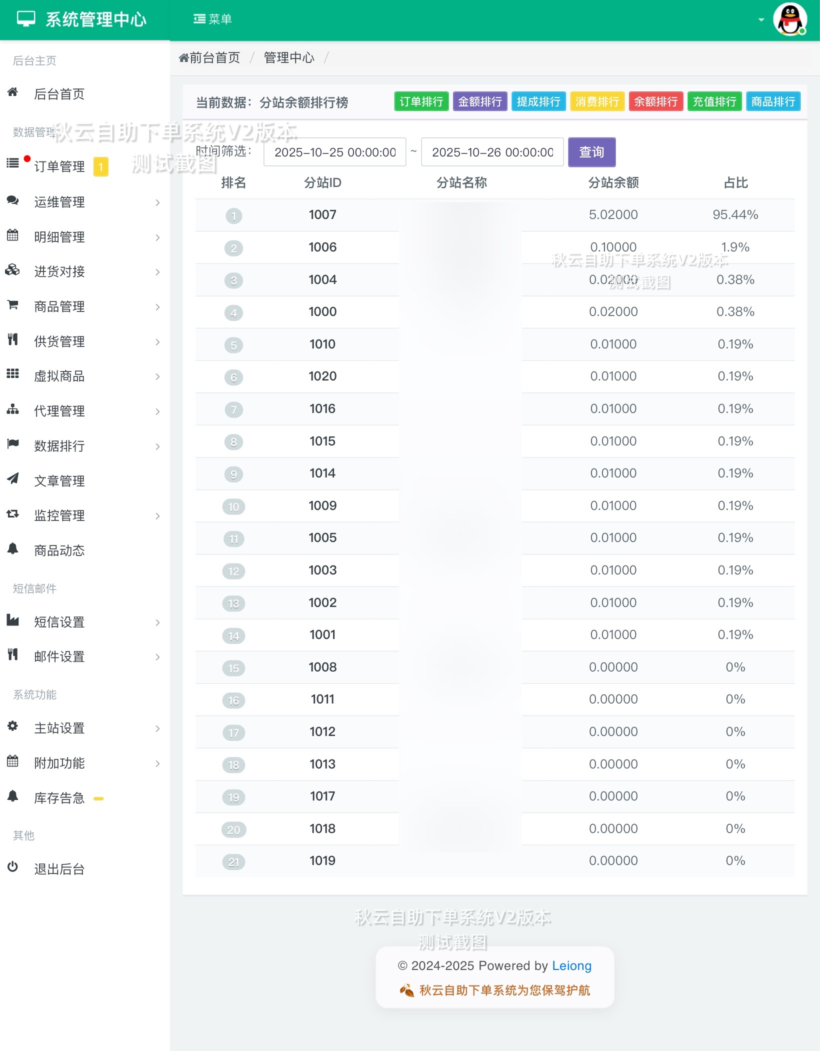 秋云自助下单系统V2最新版 彩虹云商城二开美化  第3张